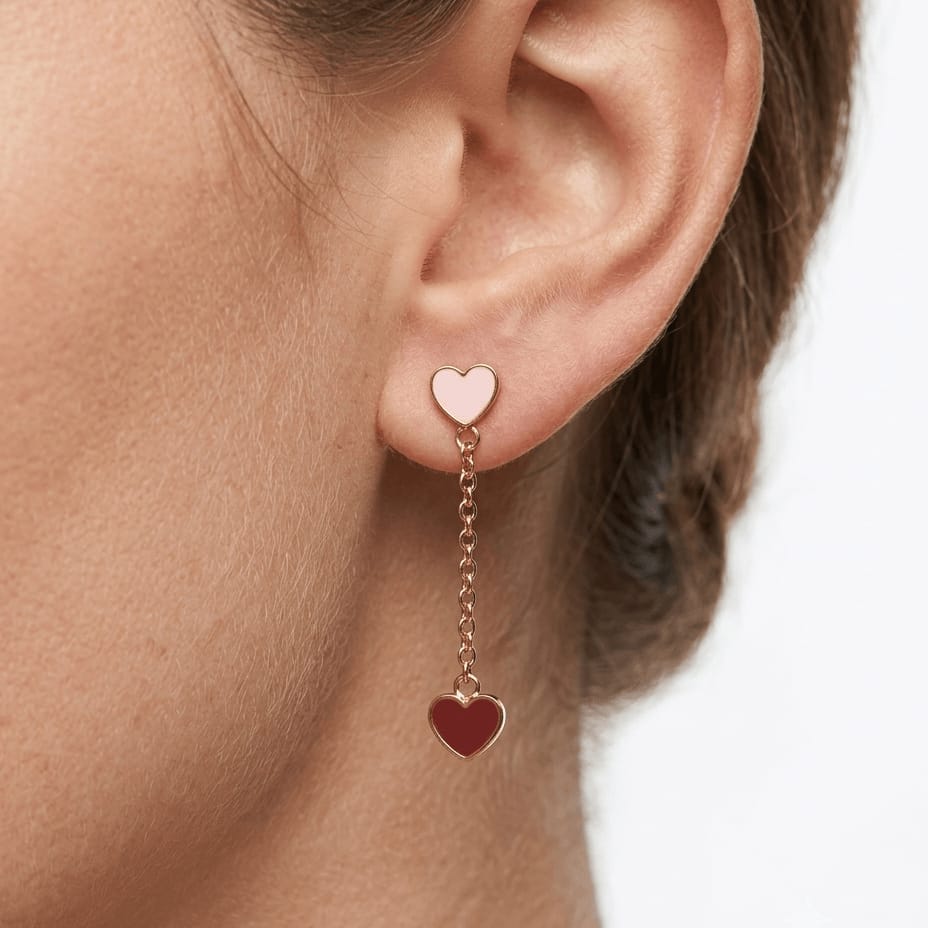 Blush hearts Earrings