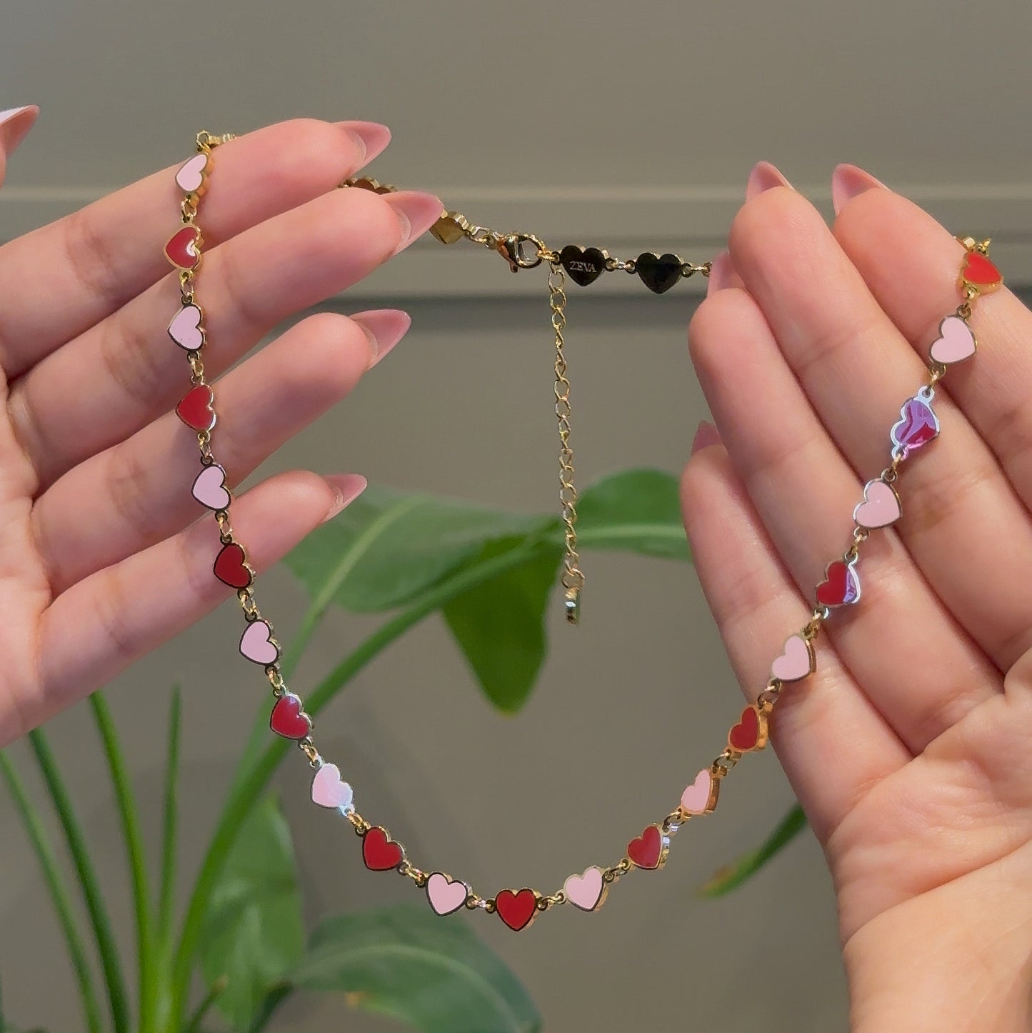 Blush hearts Necklace