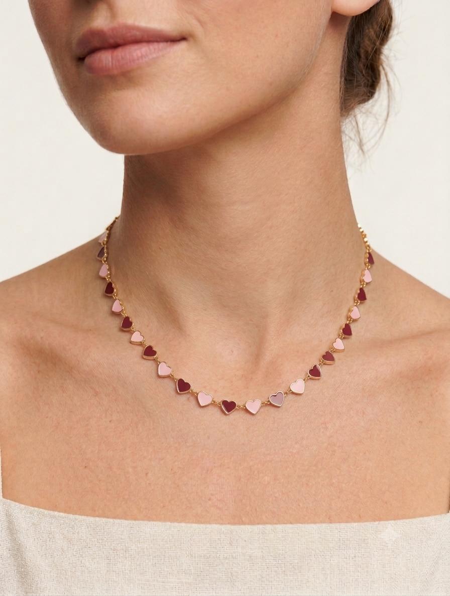 Blush hearts Necklace