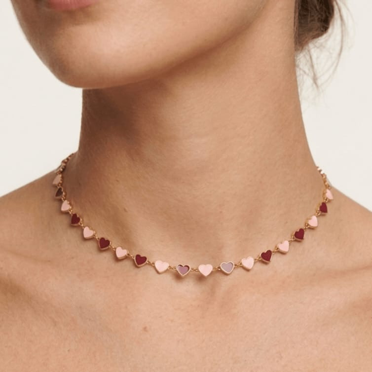 Blush hearts Necklace