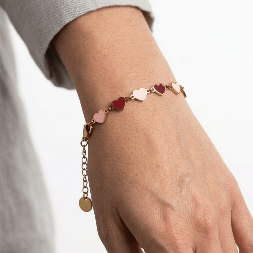 Blush hearts Bracelet